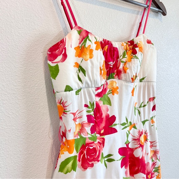 Ruby Rox Juniors 9 Floral Dress Pink Fit & Flare Y2K Coquette Rockabilly Hoco - Picture 2 of 13